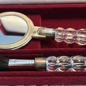 Antique Mikasa Mirror and Makeup Brush Set